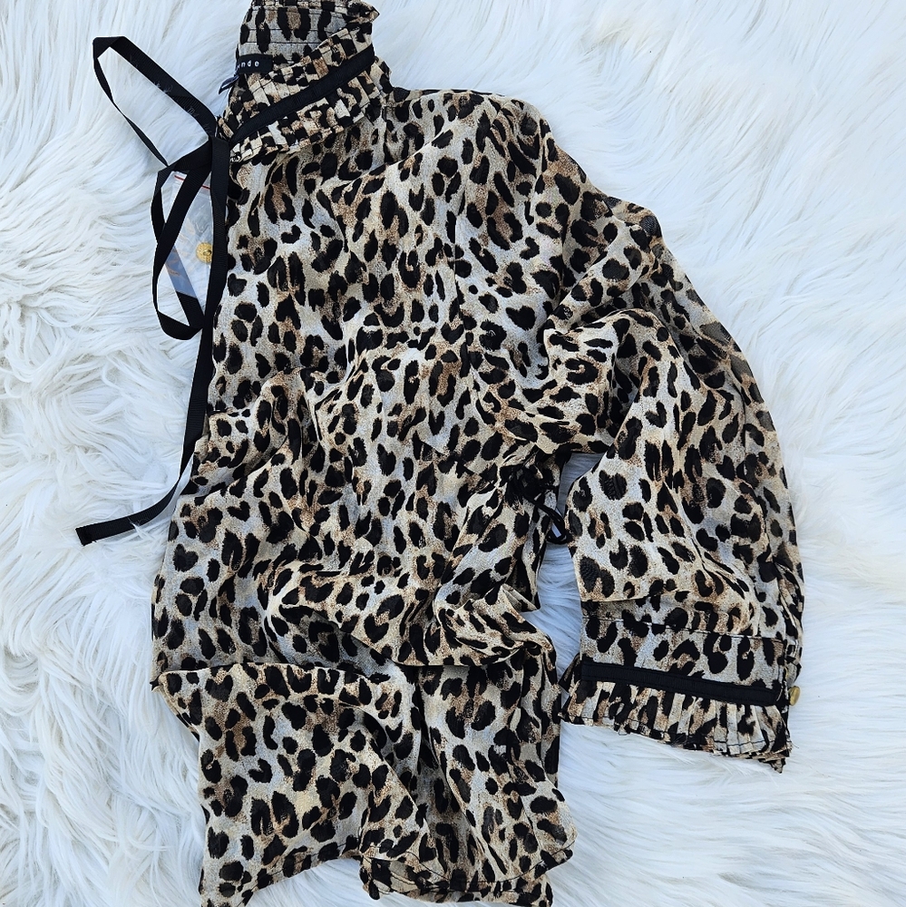 Leopard Print Blouse